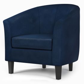 Austin - Tub Chair - Distressed Dark Blue